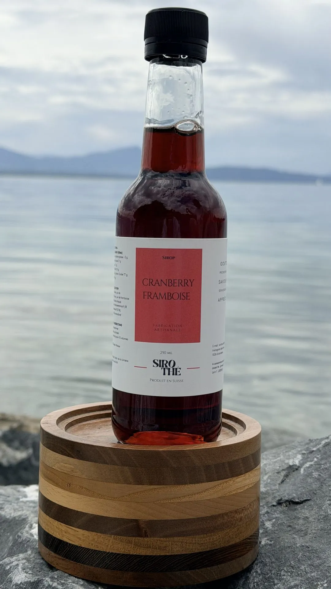Sirop cranberry et framboise